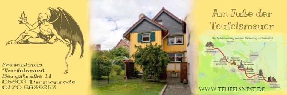 Ferienhaus Teufelsnest Timmenrode 外观 照片